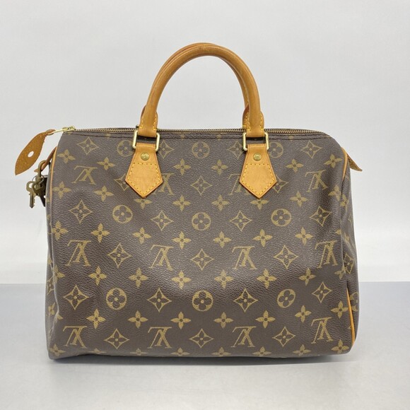 LOUIS VUITTON Brown Monogram Speedy 30 Bag - Picture 14 of 14